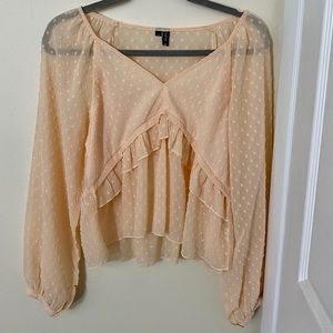 Light pink / peach blouse